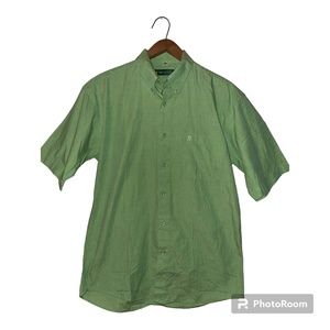 Montagut Paris Green Button Down Shirt S 38